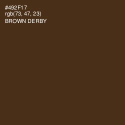 #492F17 - Brown Derby Color Image